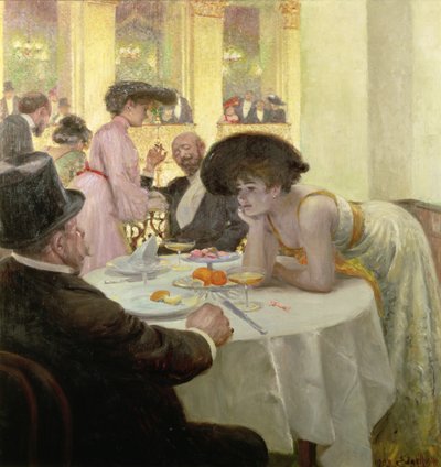 Dinner with Friends by Josef Engelhart